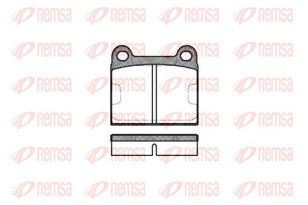 REMSA 0006.60 Brake Pad Set, disc brake