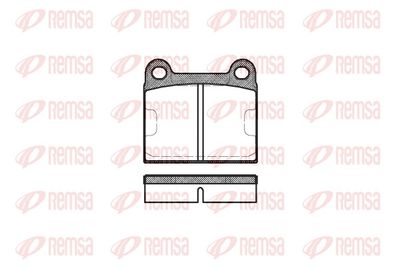 Brake Pad Set, disc brake REMSA 0006.60