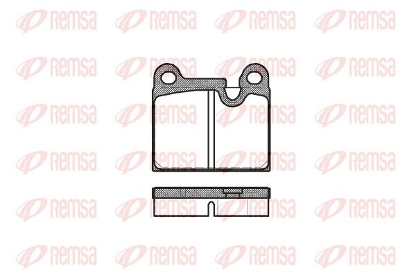 REMSA 0006.80 Brake Pad Set, disc brake