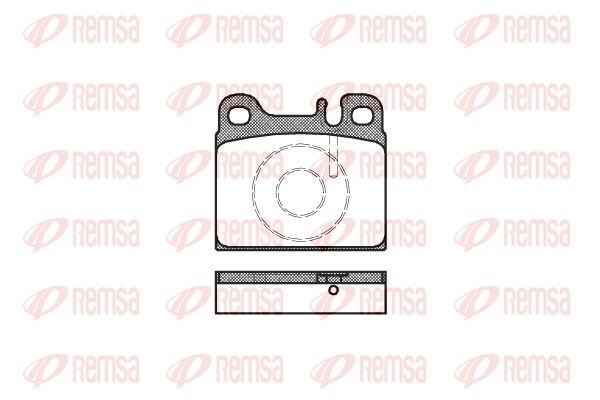 REMSA 0006.88 Brake Pad Set, disc brake