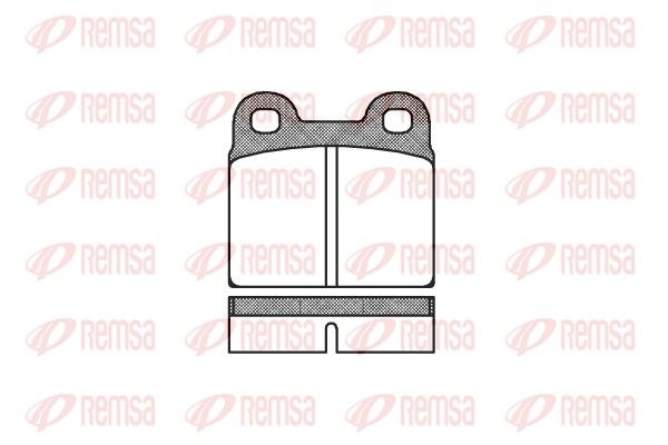 REMSA 0007.00 Brake Pad Set, disc brake