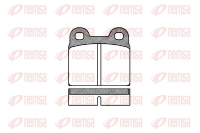 Brake Pad Set, disc brake REMSA 0007.00