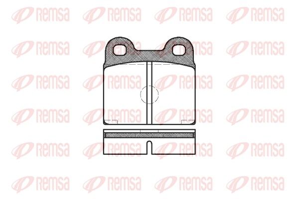 REMSA 0007.20 Brake Pad Set, disc brake
