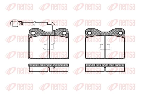 REMSA 0008.02 Brake Pad Set, disc brake