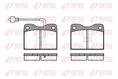 Brake Pad Set, disc brake REMSA 0008.02