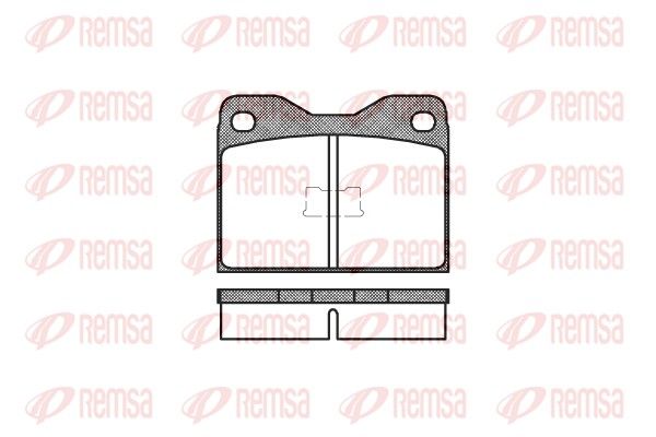 REMSA 0008.10 Brake Pad Set, disc brake