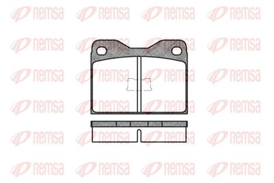 Brake Pad Set, disc brake REMSA 0008.10
