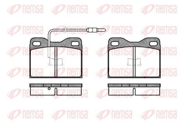 REMSA 0008.14 Brake Pad Set, disc brake