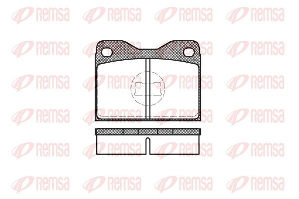 REMSA 0008.30 Brake Pad Set, disc brake
