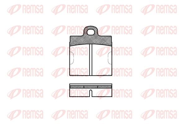 REMSA 0009.00 Brake Pad Set, disc brake