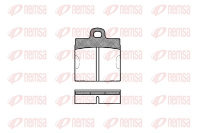 Brake Pad Set, disc brake REMSA 0009.00