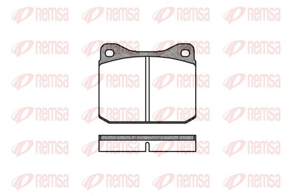 REMSA 0010.00 Brake Pad Set, disc brake