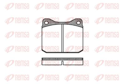 Brake Pad Set, disc brake REMSA 0010.00