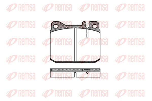 REMSA 0010.20 Brake Pad Set, disc brake