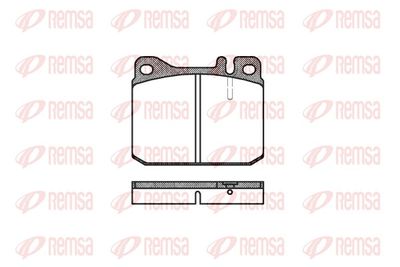Brake Pad Set, disc brake REMSA 0010.20