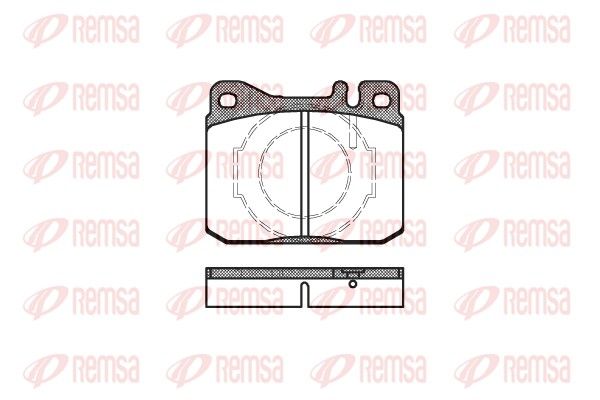REMSA 0010.40 Brake Pad Set, disc brake