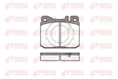 Brake Pad Set, disc brake REMSA 0010.40