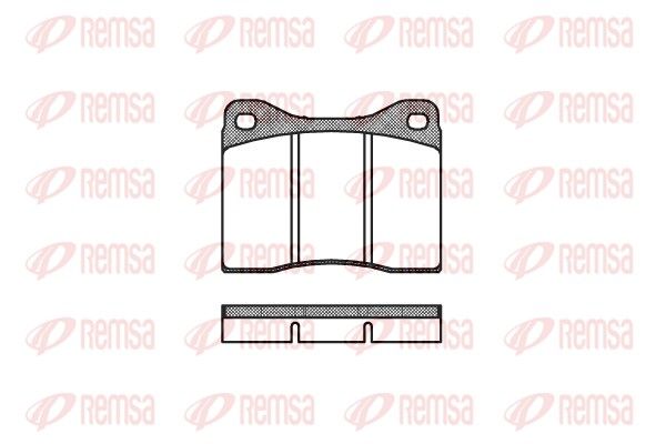 REMSA 0011.00 Brake Pad Set, disc brake