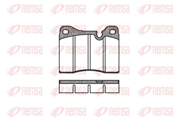 REMSA 0011.20 Brake Pad Set, disc brake
