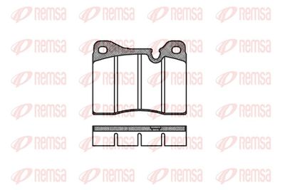 Brake Pad Set, disc brake REMSA 0011.20