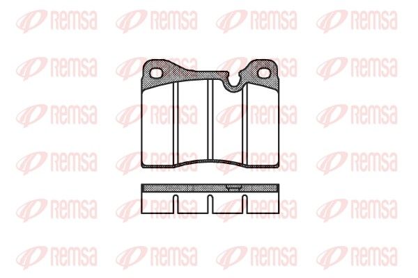 REMSA 0011.30 Brake Pad Set, disc brake