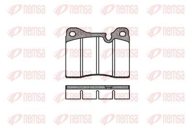 Brake Pad Set, disc brake REMSA 0011.30