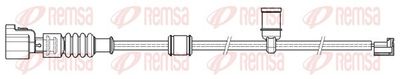 Warning Contact, brake pad wear REMSA 001182