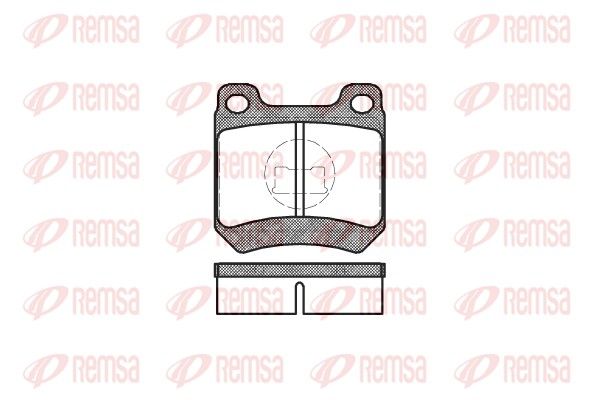 REMSA 0012.10 Brake Pad Set, disc brake