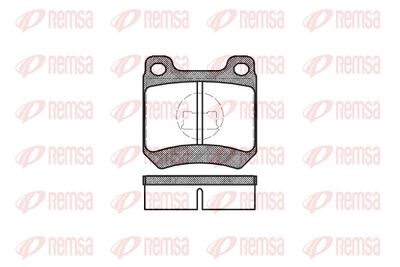 Brake Pad Set, disc brake REMSA 0012.10
