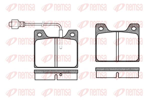 REMSA 0013.02 Brake Pad Set, disc brake