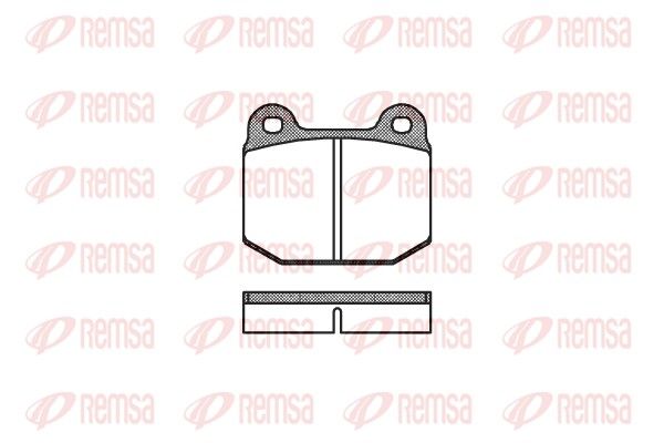 REMSA 0014.00 Brake Pad Set, disc brake