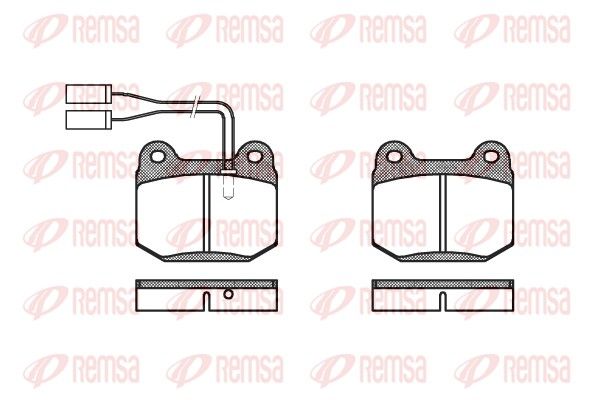 REMSA 0014.01 Brake Pad Set, disc brake