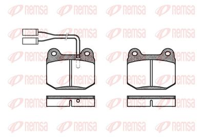Brake Pad Set, disc brake REMSA 0014.01