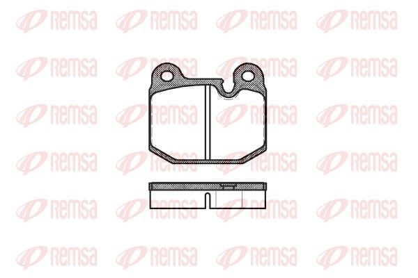 REMSA 0014.10 Brake Pad Set, disc brake