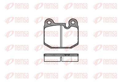 Brake Pad Set, disc brake REMSA 0014.10