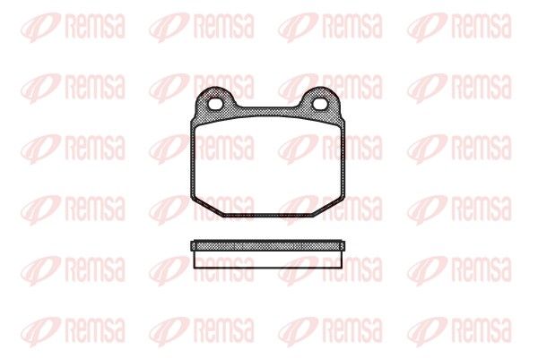 REMSA 0014.20 Brake Pad Set, disc brake