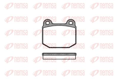 Brake Pad Set, disc brake REMSA 0014.20