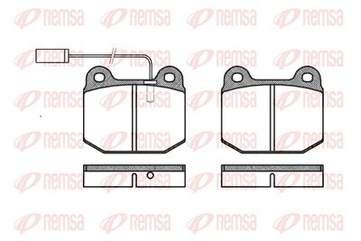 Brake Pad Set, disc brake REMSA 0014.21