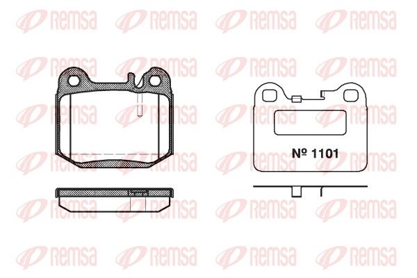 REMSA 0014.40 Brake Pad Set, disc brake
