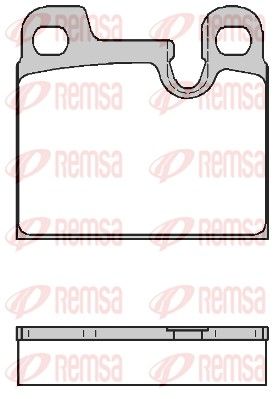 REMSA 0015.00 Brake Pad Set, disc brake