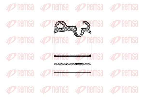 REMSA 0016.00 Brake Pad Set, disc brake