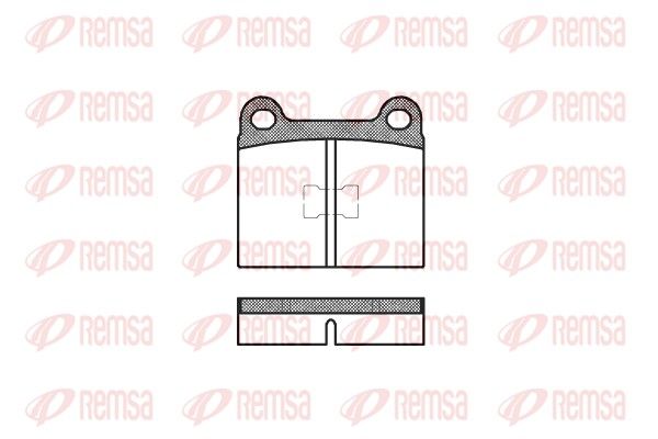 REMSA 0017.00 Brake Pad Set, disc brake