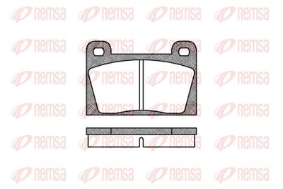 Brake Pad Set, disc brake REMSA 0018.10