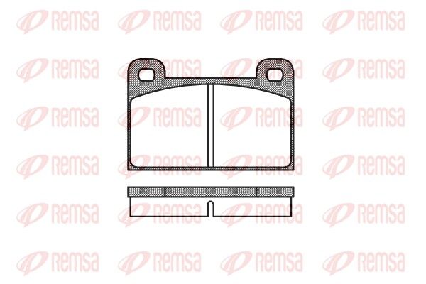 REMSA 0018.00 Brake Pad Set, disc brake