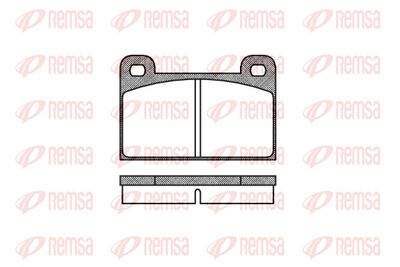 Brake Pad Set, disc brake REMSA 0018.00