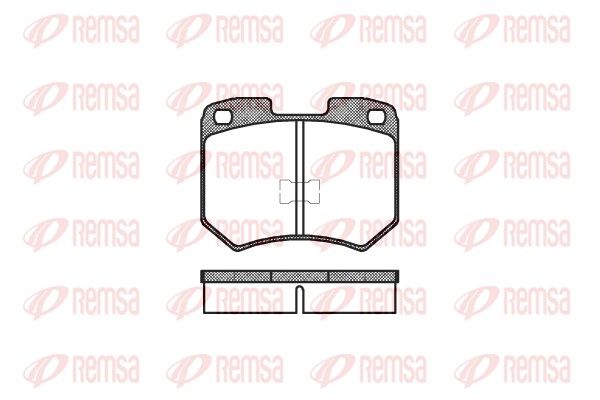 REMSA 0019.00 Brake Pad Set, disc brake