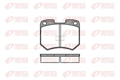 Brake Pad Set, disc brake REMSA 0019.00