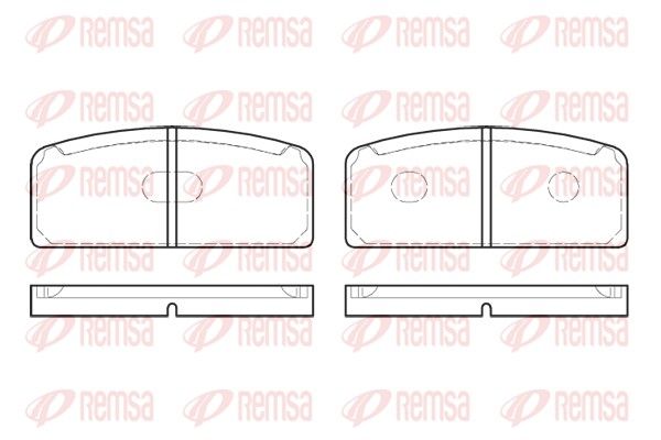 REMSA 0020.10 Brake Pad Set, disc brake
