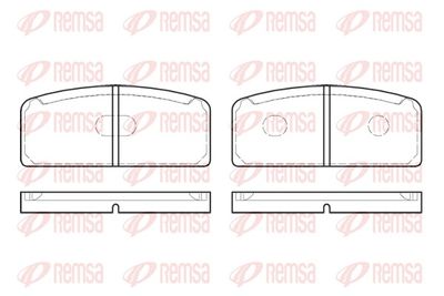 Brake Pad Set, disc brake REMSA 0020.10