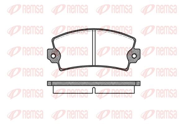 REMSA 0021.00 Brake Pad Set, disc brake